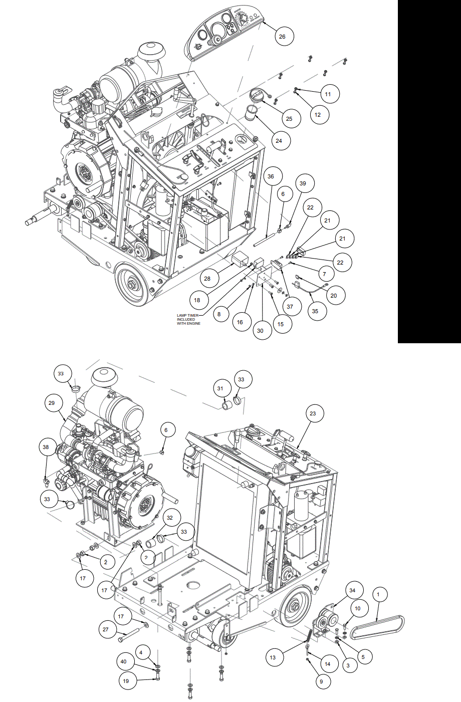 Section 02 Diagram and Parts List for MK-4020KB 167420-20 MK Diamond Concrete Saw